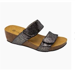 Liat Peltro leather and cork sandal